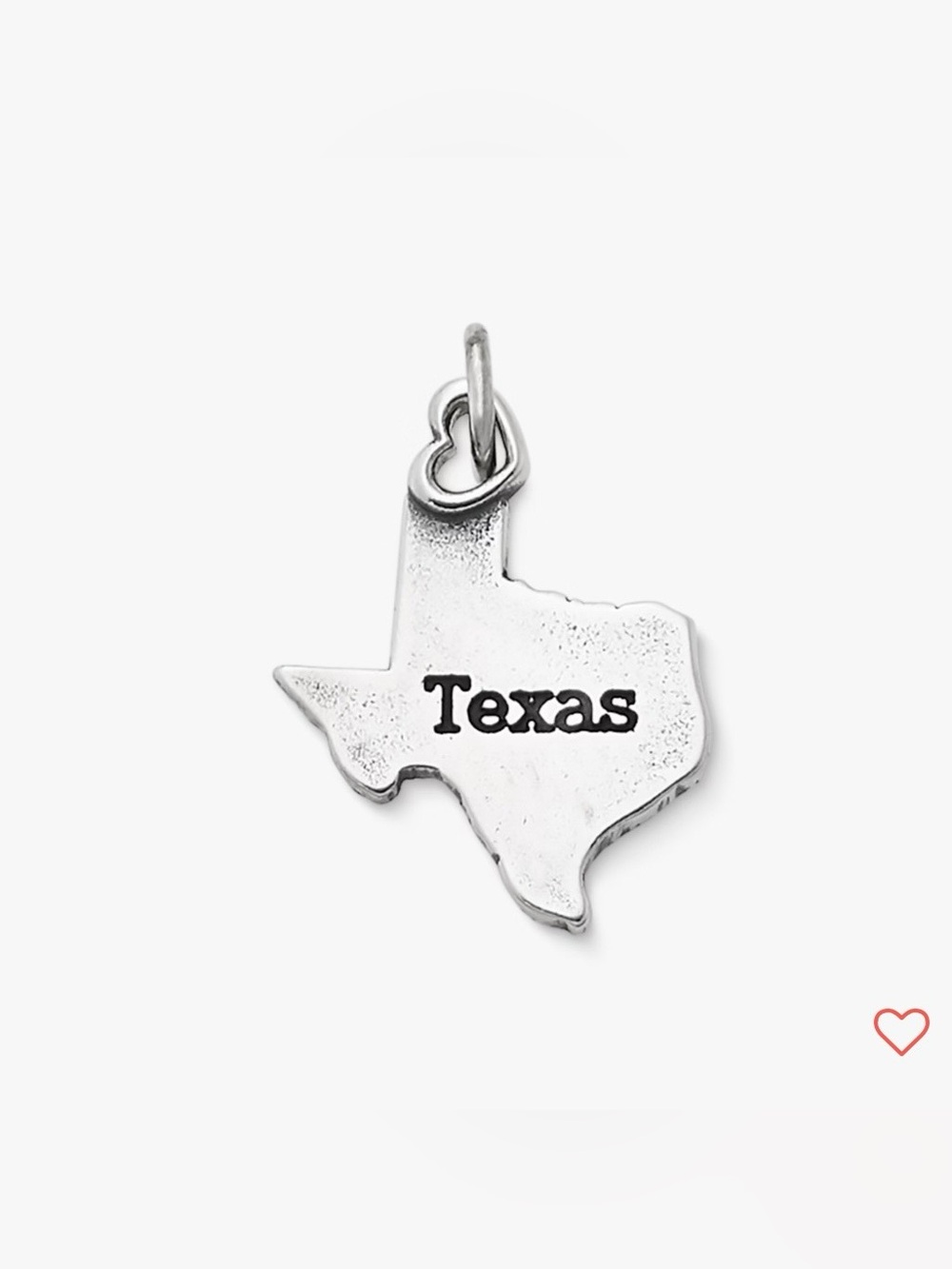 James Avery My Texas Charm Sterling Silver Charm Only CUT LOOP